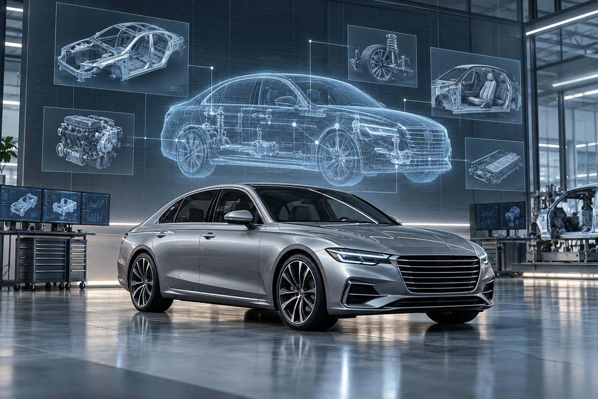 Цифровой двойник автомобиля Mercedes-Benz и сервисные данные
